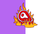 Burning Meat Cartoon Vector, a Food Illustration by Artstorystudio (Thumbnail 2 of 3)