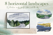 Watercolor Camping Clipart, a Person Illustration by NataliArkushArt (Thumbnail 19 of 24)