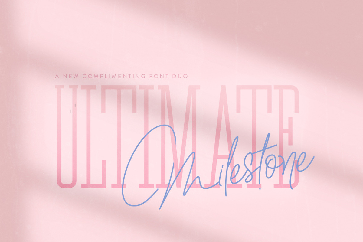 Ultimate Milestone Font Duo