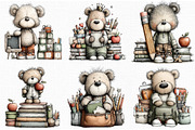 Whimsical Back to School Teddy Bear, an Animal Illustration by Libby Wishes (Thumbnail 4 of 6)