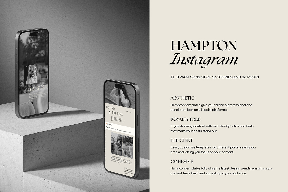 Hampton | Canva SocialMedia Template, a Social Media Template by Lavinia Visuals (Photo 2 of 10)