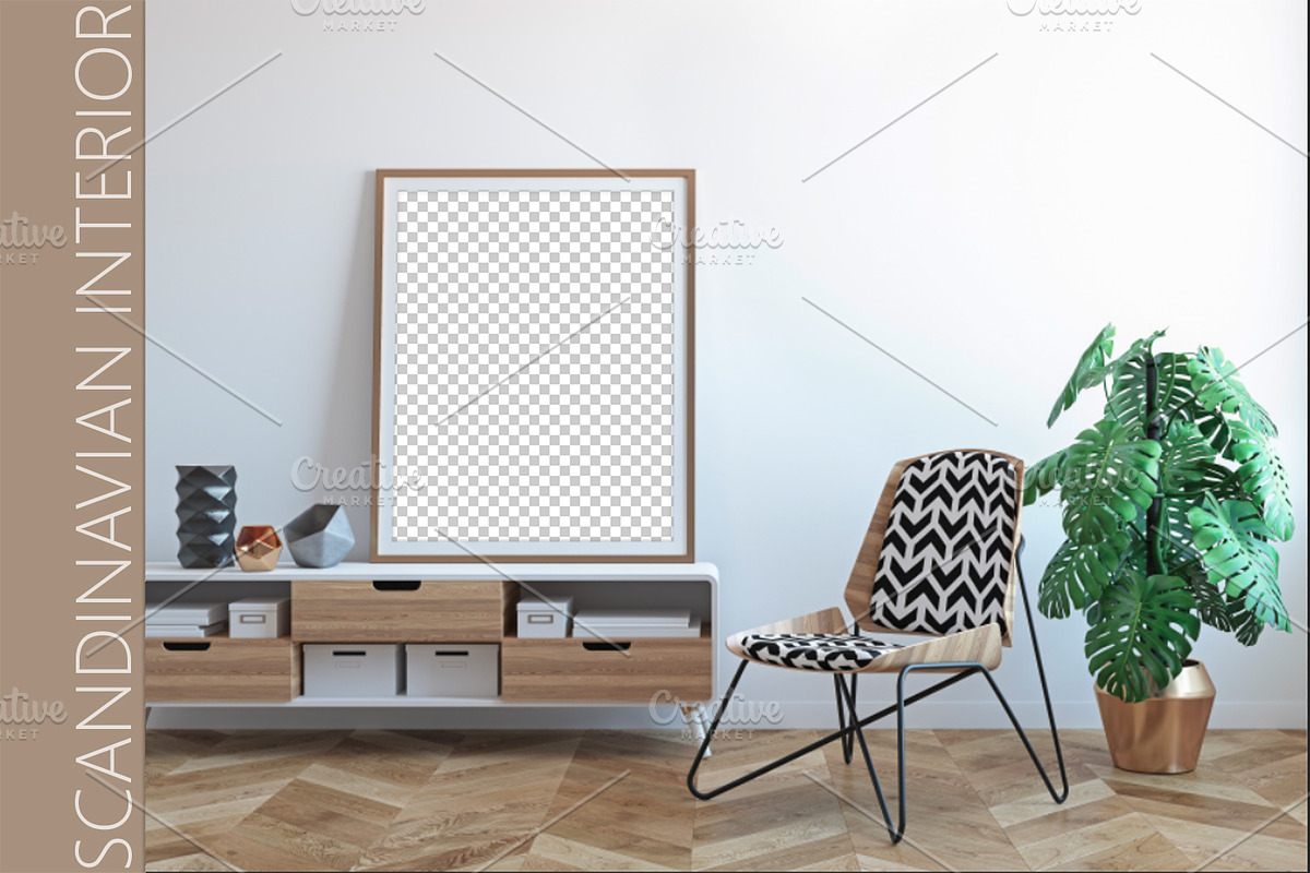 SCANDINAVIAN INTERIOR PSD MOCKUP, a Household Mockup by YKvisual (Photo 2 of 2)