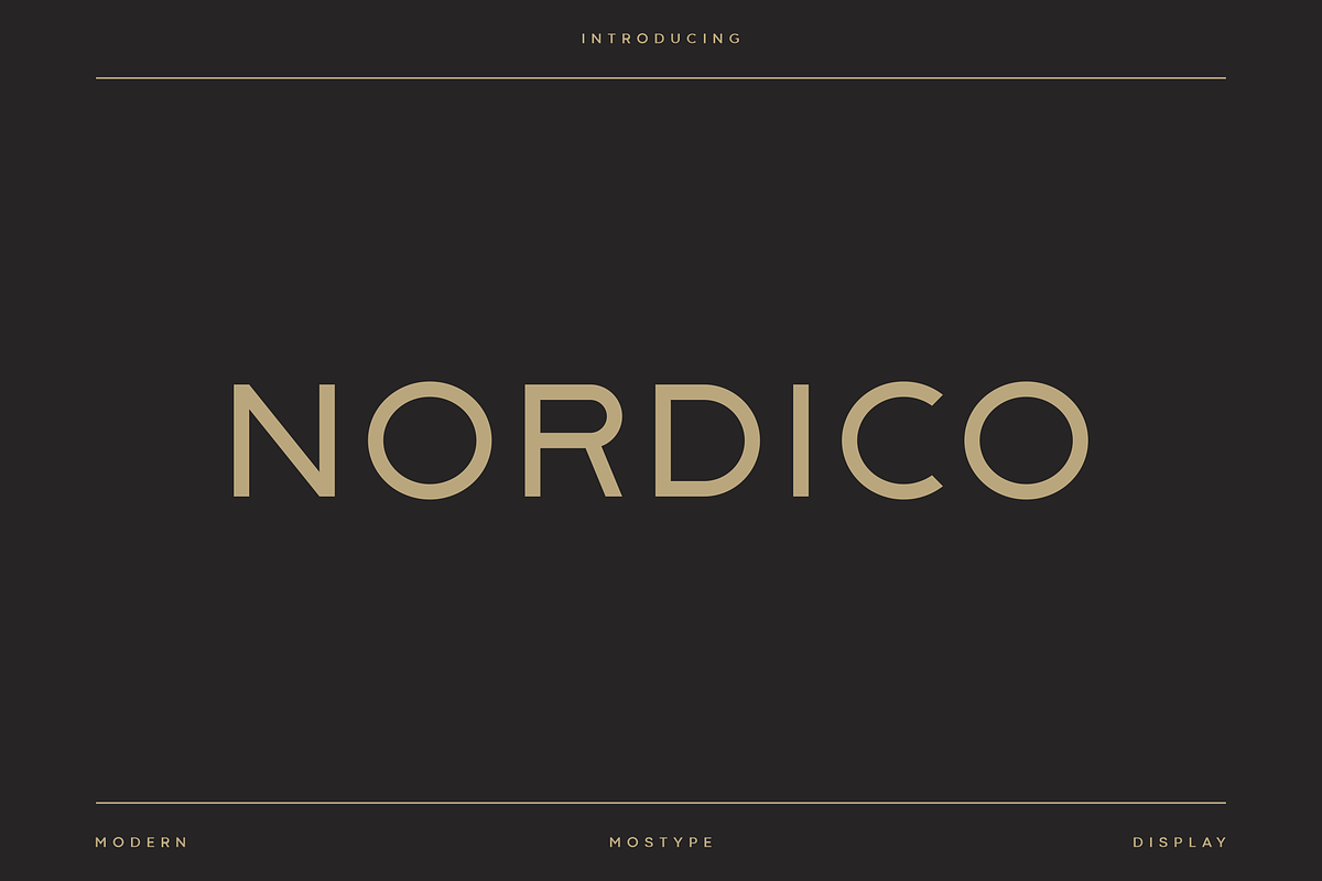 Nordico - Modern Luxury Typeface, a Font by Letterna (Photo 1 of 4)