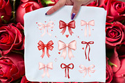 Valentine Coquette Bows PNG, an Illustration by Libby Wishes (Thumbnail 3 of 6)