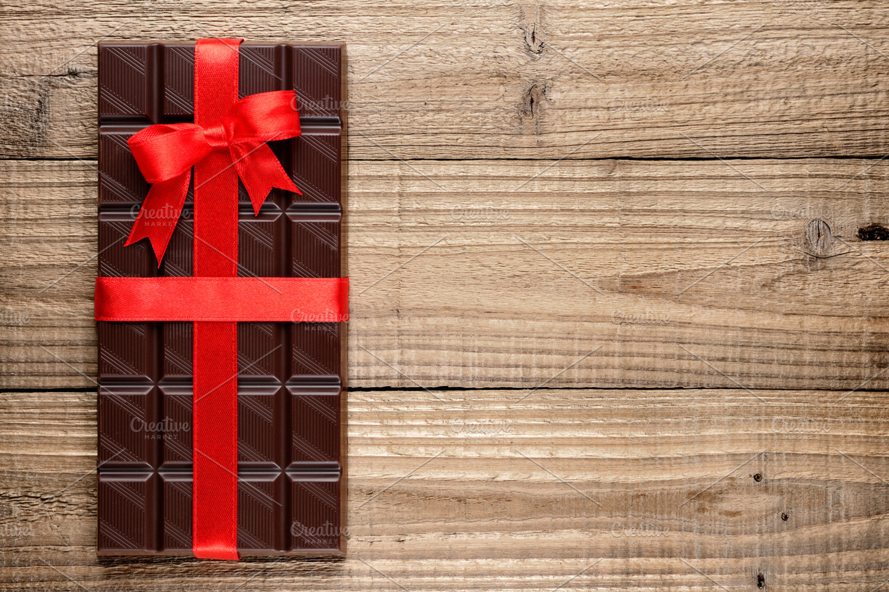 Chocolate Bar With Ribbon