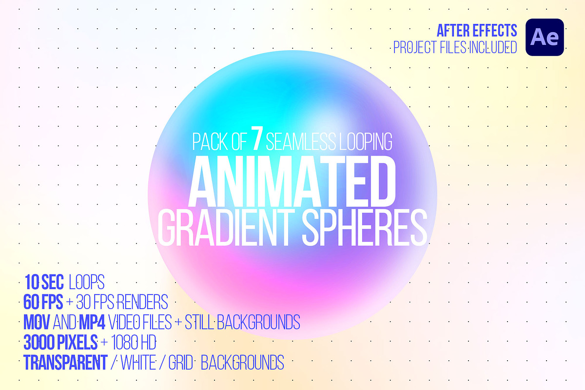 Animated AI Orbs / Spheres, a Background Graphic by BabyMad (Photo 6 of 7)