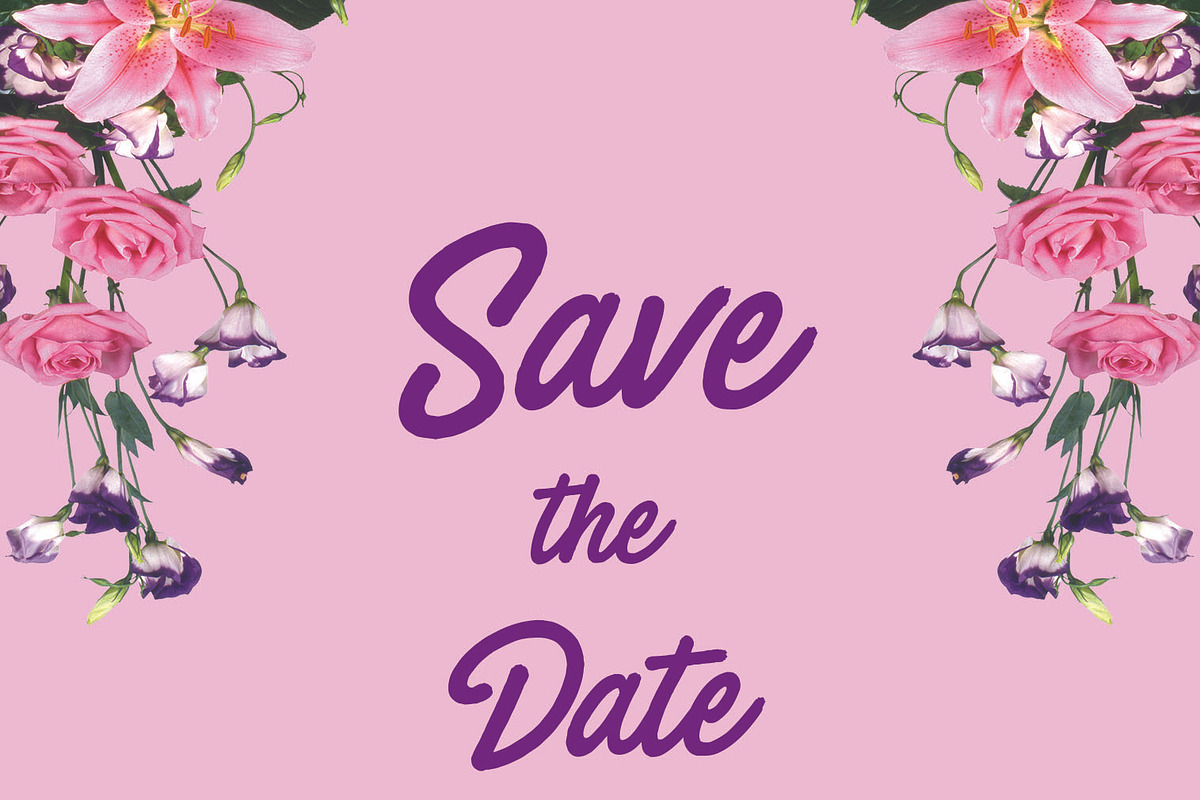 Flower Wedding Invitation Template, a Flyer Template by Canallus