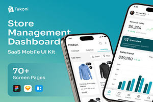 Tukoni SAAS Store Management Mobile, an UI Kit Template by Lumina_ui_ux202