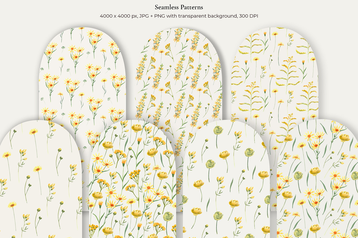Wildflower Watercolor Collection, a Decorative Illustration by Anna Druzhkova (Photo 7 of 23)