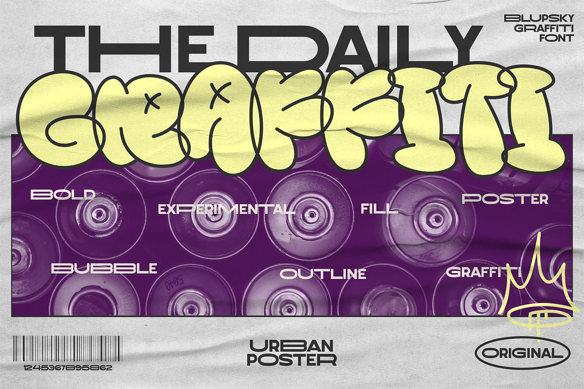 Blupsky, a Font by shineink.designlab (Photo 2 of 16)