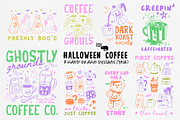 Halloween Coffee Hand-drawn Designs, an Object Graphic by Lazy Cat (Thumbnail 1 of 7)