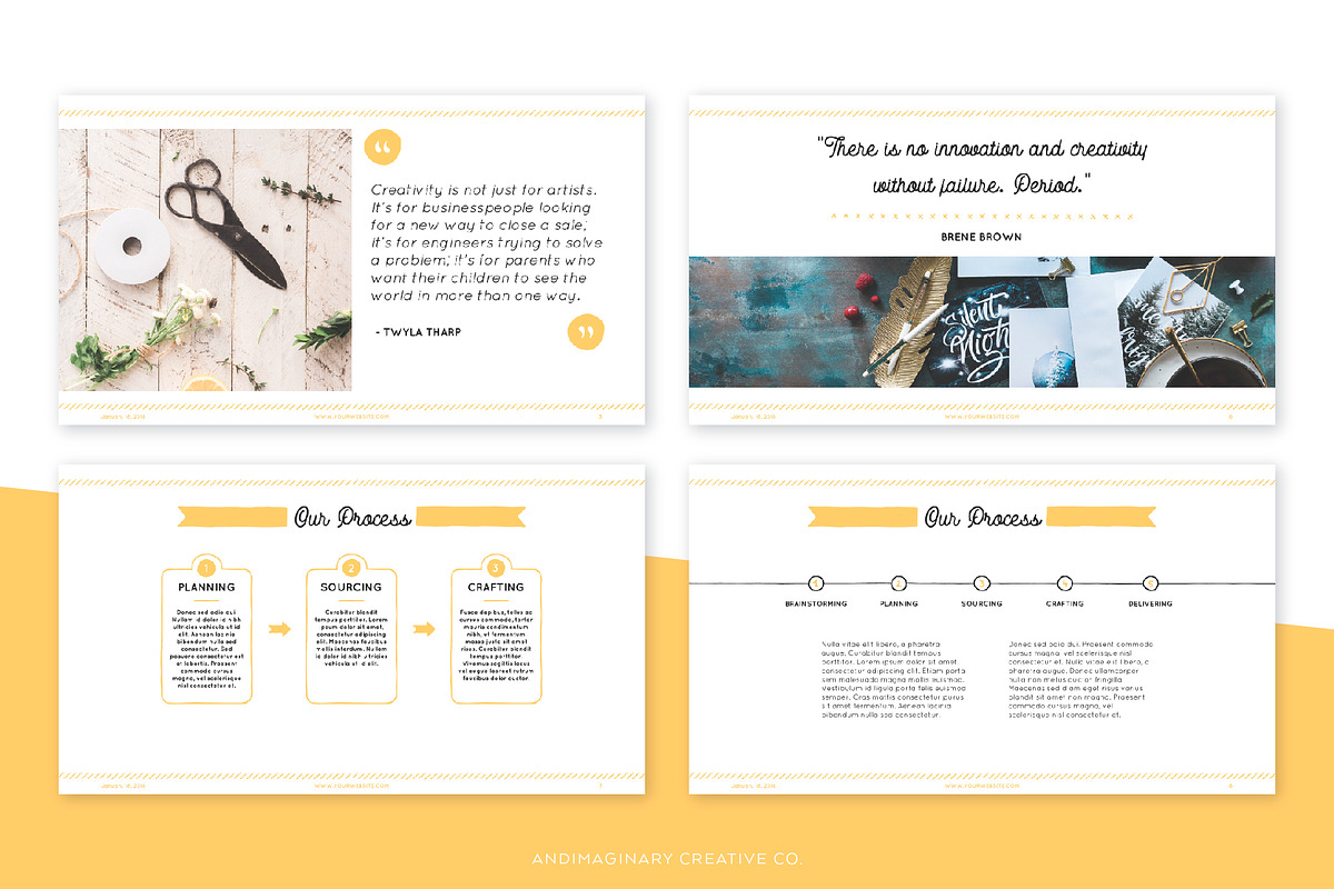 Crafter's PPT Presentation Templates, a Presentation Template by Andimaginary Creative Co. (Photo 3 of 5)