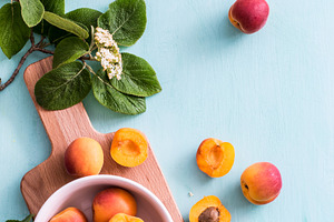 Apricots and elder flowers