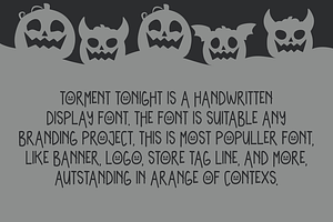 Torment Tonight - Halloween Font