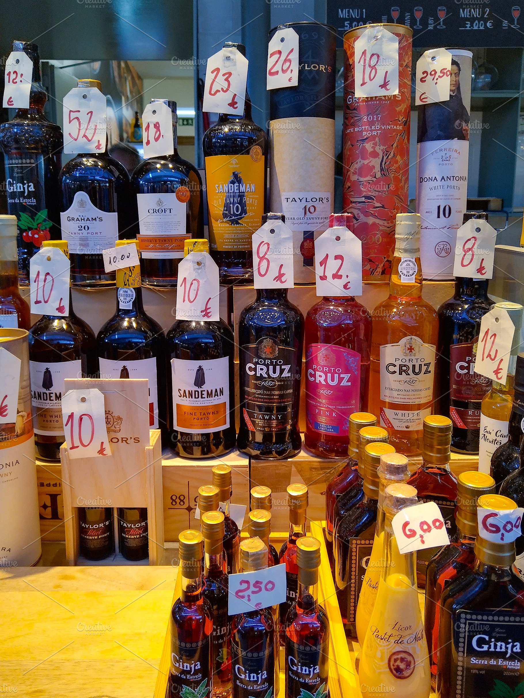 Portuguese wine and spirits on display, a Food & Drink Photo by DanFLCreativo