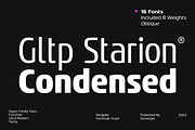 Gltp Starion Condensed, a Sans Serif Font by Glowtype (Thumbnail 1 of 6)