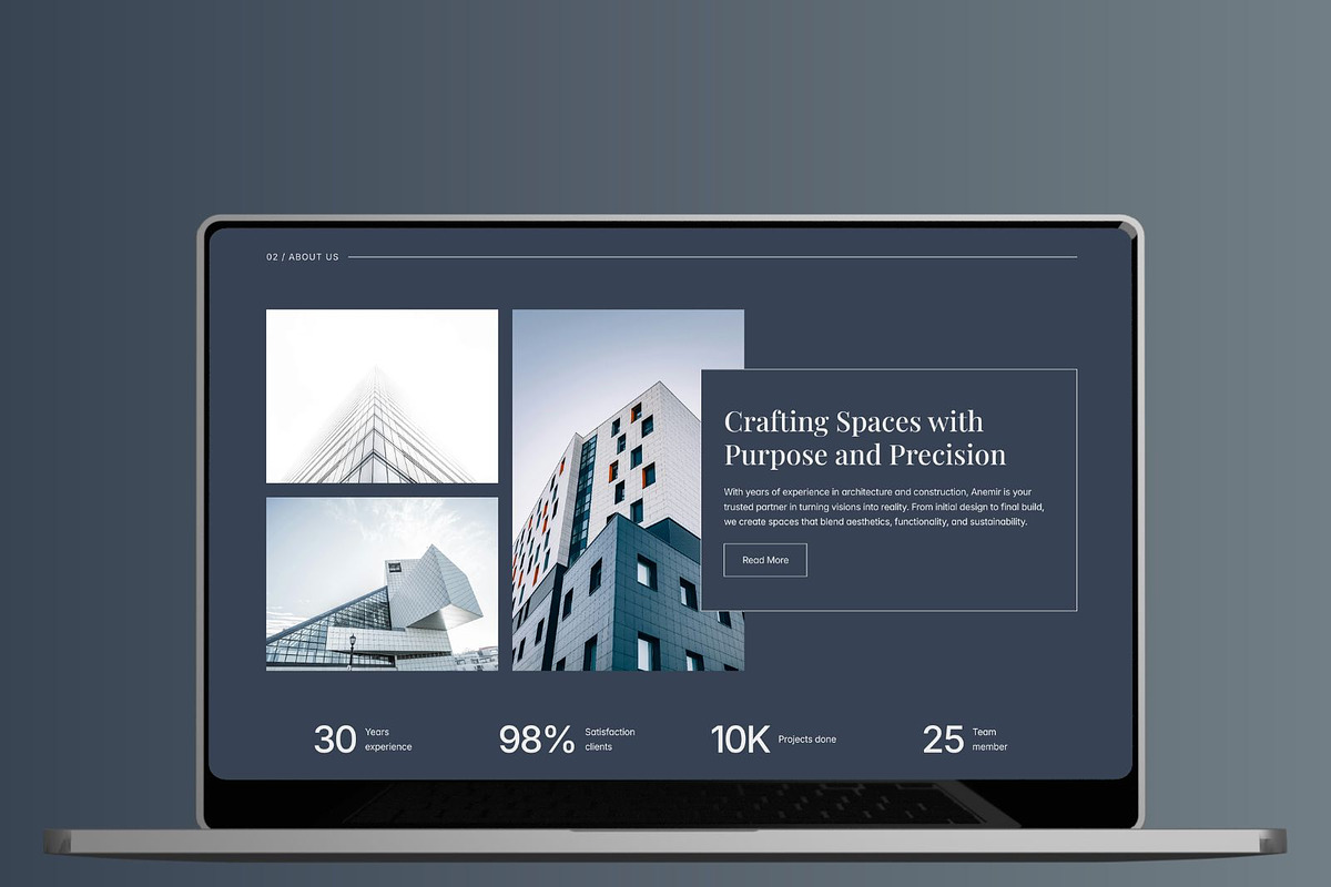 Anemir - Architects Framer, an UI Kit Template by Frameko (Photo 2 of 6)