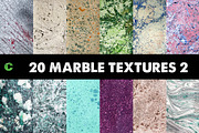 20 Marble Textures Pack 2, a Texture Graphic by Colatudo Store (Thumbnail 1 of 7)