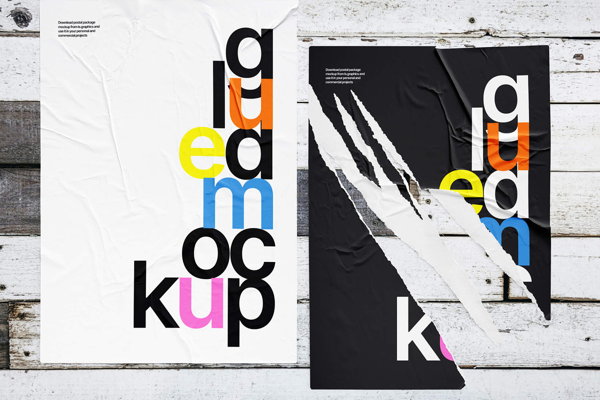 Glued Paper Mockups, a Print Template by ls.graphics (Photo 7 of 9)