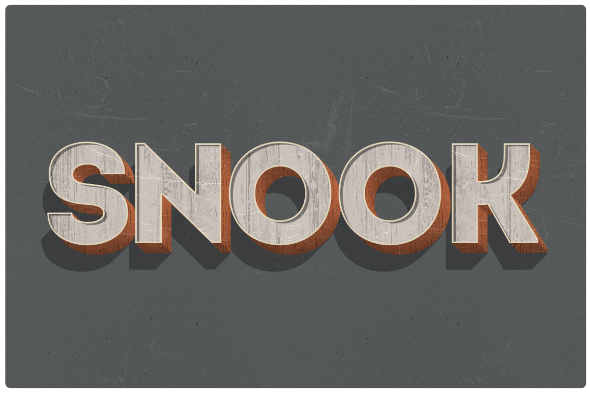 3D Wood Layer Styles for Photoshop, a Layer Style Add-On by Creativenauts (Photo 4 of 5)