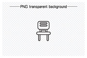 Chair and Sofa Icons, an Outline Icon by Designfour (Thumbnail 6 of 7)