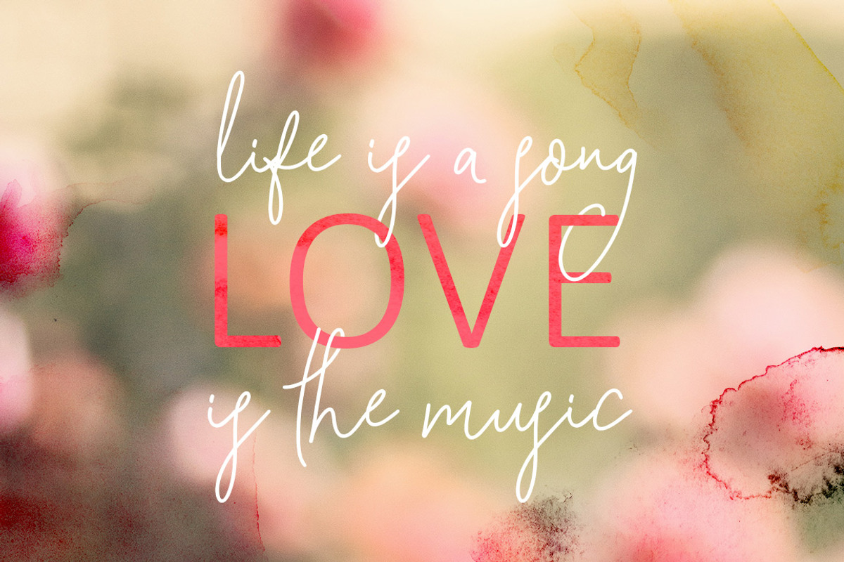 Song of the River Script Font preview 4