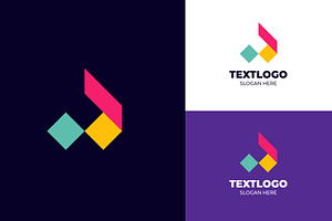 Letter A Abstract Logo Template