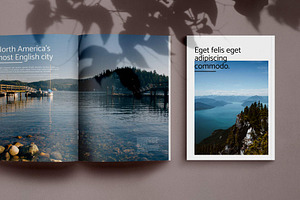 Magazine Template Bilingual Layout