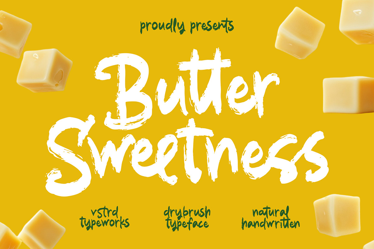 Butter Sweetness - Brush Font, a Handwritten Font by VASTARD STUDIO (Photo 1 of 12)