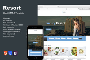 Resort - Hotel HTML5 Template