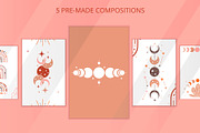 Moon Phases and Crystals, an Illustration by Svetlana Avv (Thumbnail 3 of 11)