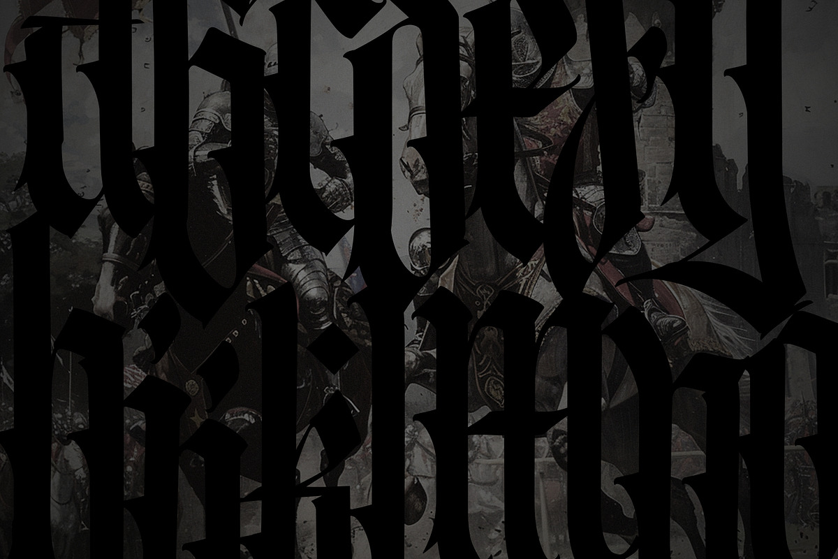 Gothic vector letters - 022, an Object Graphic by GeekClick (Photo 4 of 5)