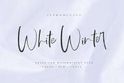 White Winter, a Script Font by Chocotype Std (Thumbnail 1 of 15)
