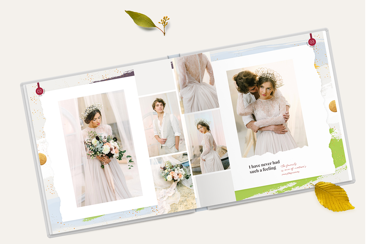 12x12 Photo Album Template / Aurora, a Brochure Template by ArealPro (Photo 1 of 18)