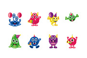Birthday Monsters Icon Set, a Templates & Theme by studiogstock (Thumbnail 1 of 3)