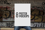 8 Poster Mockups, a Product Mockup by Gabor Monori (Thumbnail 4 of 8)
