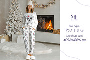Women’s Pajama Mockup Adult Loungew, a Mockup by Mie Mockup Studio (Thumbnail 2 of 7)