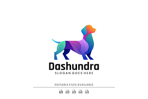 Modern Gradient Dog Logo Design, a Branding & Logo Template by Artnivora.Std