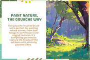 Nature Gouache Procreate Brushes, a Brush Add-On by Cozy Brushery (Thumbnail 4 of 9)