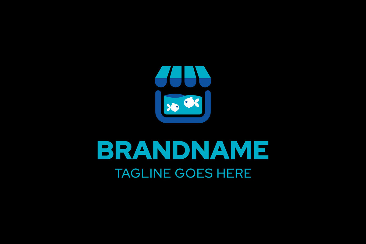 Fish Store Aquarium Logo, a Branding & Logo Template by Pray Art Design Studio (Photo 2 of 2)