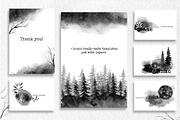 Watercolor set Dark Forest, an Illustration by Noli Molly Store (Thumbnail 11 of 11)
