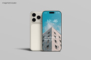 iPhone 17 Pro Max Mockup, an iPhone Mockup by graphicsecond (Thumbnail 2 of 5)