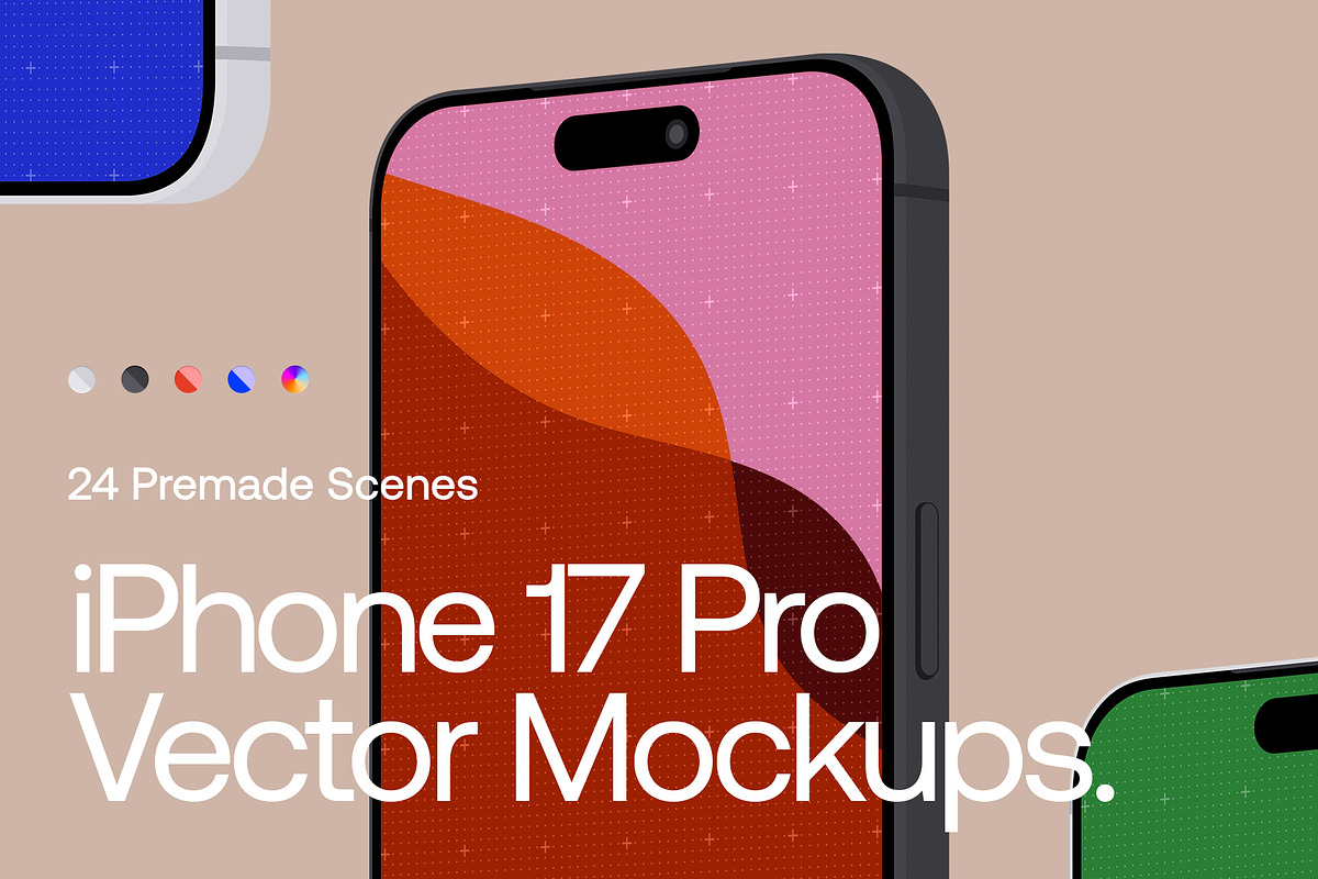 iPhone 17 Pro Vector - 24 Mockups, an iPhone Mockup by Asylab (Photo 48 of 48)