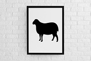 Sheep Silhouette SVG, an Animal Illustration by newminddesign (Thumbnail 2 of 3)