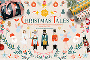 Nutcracker Christmas Pattern Graphic, a Seasonal Illustration by Essentially Nomadic (Thumbnail 1 of 13)