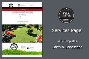 WIX Site Template Lawn & Landscape