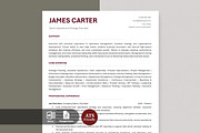 ATS Resume Template / Career CV, a Resume Template by Anjum Ilyas (Thumbnail 1 of 7)
