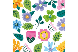 spring season pattern, an Object Illustration by studiogstock