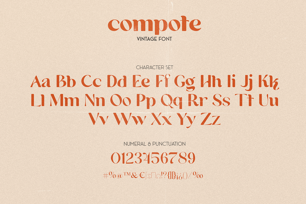 Compote, a Sans Serif Font by FactoryType (Photo 5 of 10)