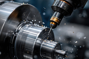 Industrial CNC machine precision met, a Photo by Pixeness Studio